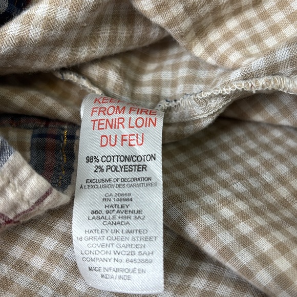 Hatley Plaid Button Front Shirt - Blue and Cream - Picture 7 of 8